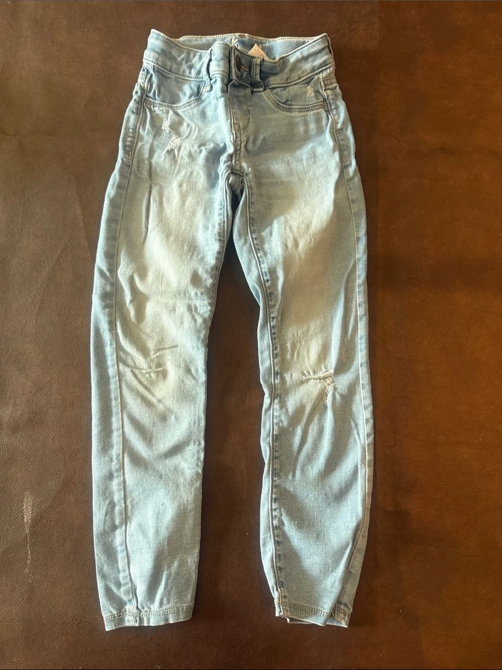 Set of 4 Girls' Denim Jeans - Light to Medium Blue